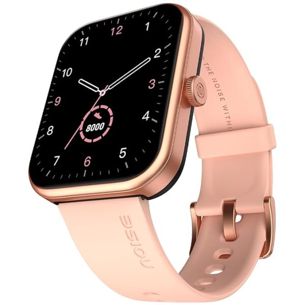 1.85" Display, Bluetooth Calling Smart Watch, 10 Days Battery, 550 NITS Brightness, Smart DND, 100 Sports Modes, Smartwatch for Men and Women (Rose Pink)